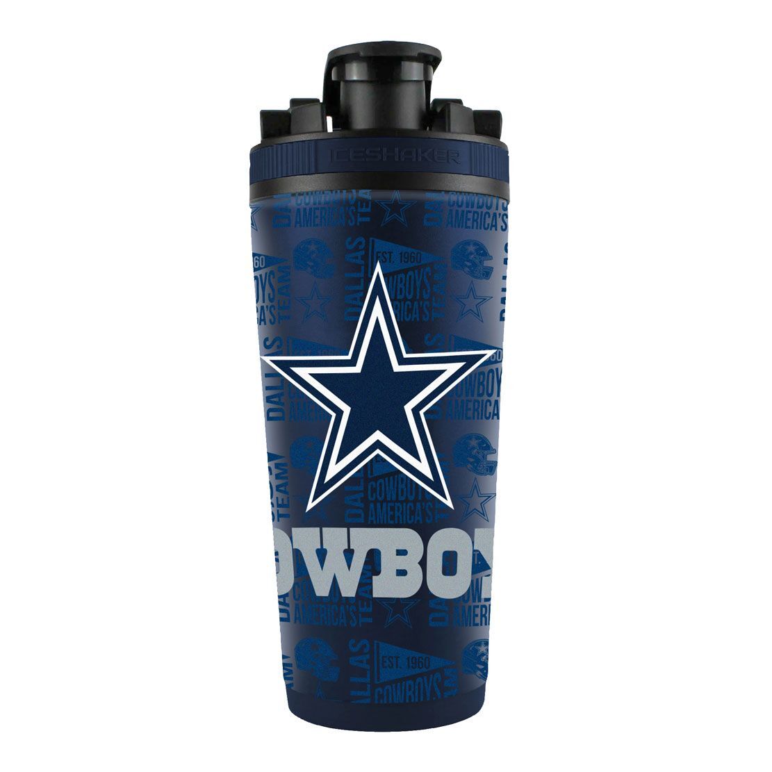 Dallas Cowboys Ice Shaker 26oz Stainless Steel Dallas Cowboys Ice Shaker 26oz Stainless Steel