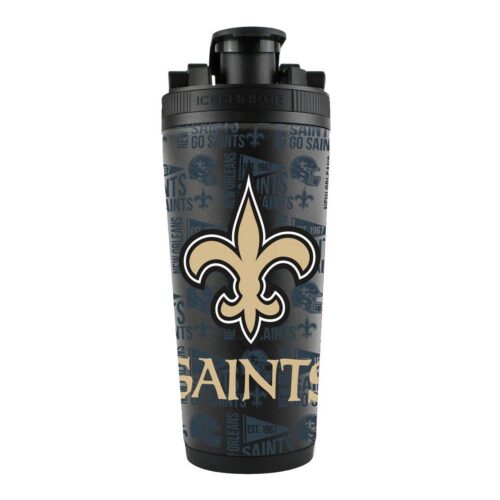 New Orleans Saints Ice Shaker 26oz Stainless Steel – Special Order