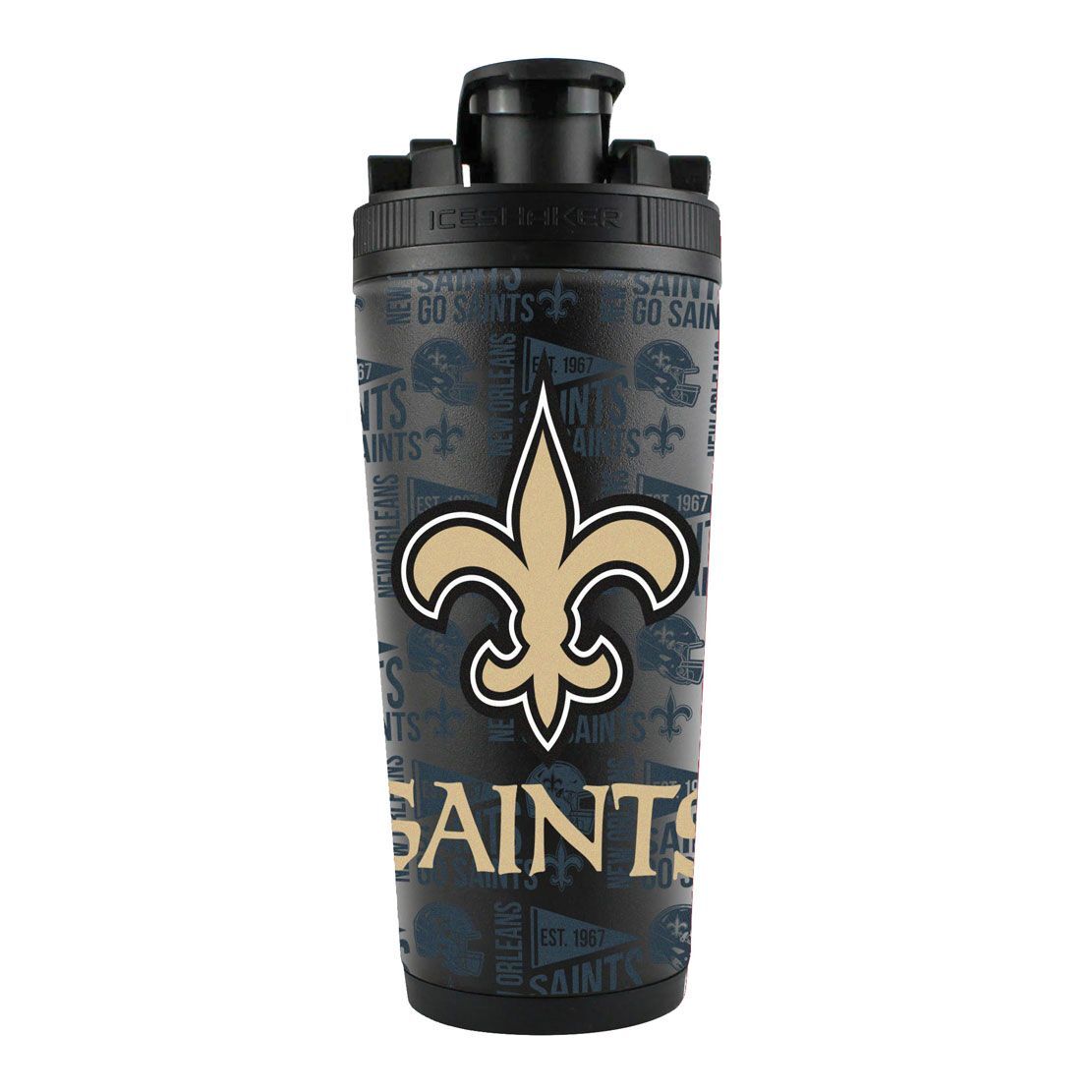 New Orleans Saints Ice Shaker 26oz Stainless Steel – Special Order New Orleans Saints Ice Shaker 26oz Stainless Steel – Special Order
