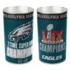Philadelphia Eagles Wastebasket 15 Inch Super Bowl 59 Champ