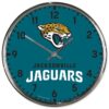 Jacksonville Jaguars Clock Round Wall Style Chrome