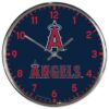 Los Angeles Angels Clock Round Wall Style Chrome