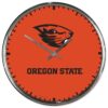 Oregon State Beavers Clock Round Wall Style Chrome