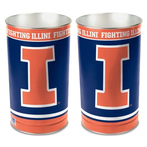 Illinois Fighting Illini Wastebasket 15 Inch – Special Order