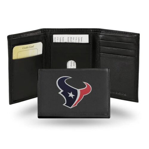 Houston Texans Wallet Trifold Leather Embroidered 2025