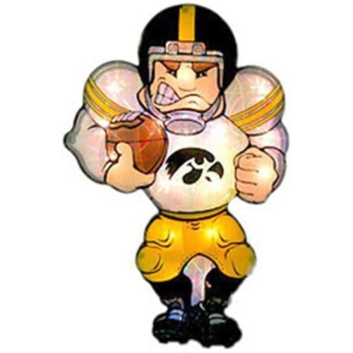 Iowa Hawkeyes Window Light Up Player 20 Inch Double Sided CO