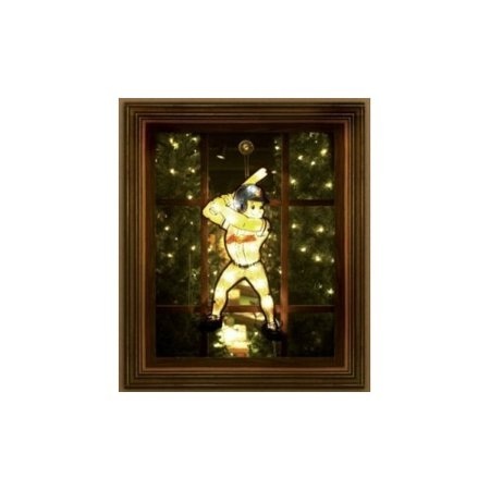 Cleveland Indians Window Light Up Player 20 Inch Double Sided CO