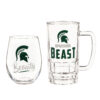 Michigan State Spartans Drink Set Boxed 17oz Stemless Wine and 16oz Tankard
