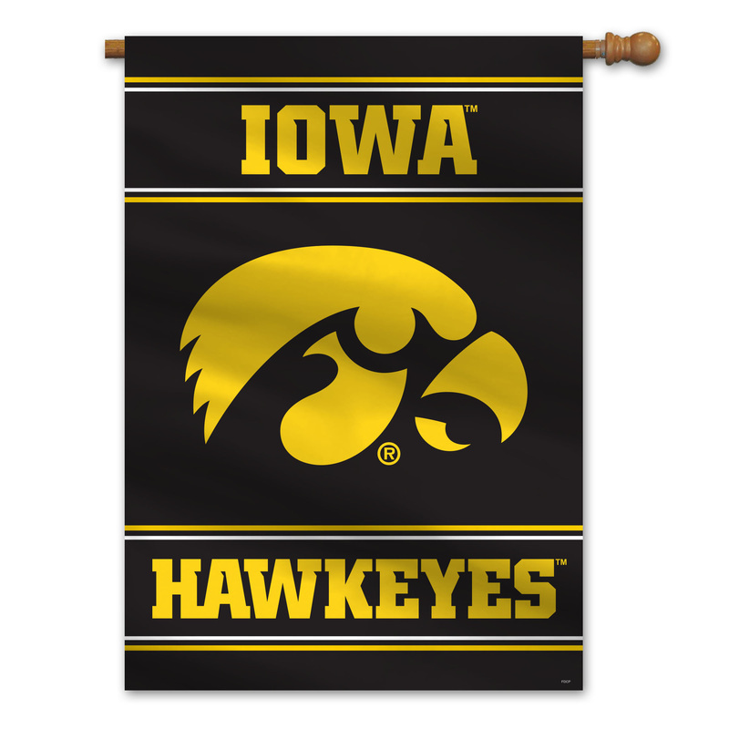 Iowa Hawkeyes Banner 28×40 House Flag Style 2 Sided CO Iowa Hawkeyes Banner 28×40 House Flag Style 2 Sided CO
