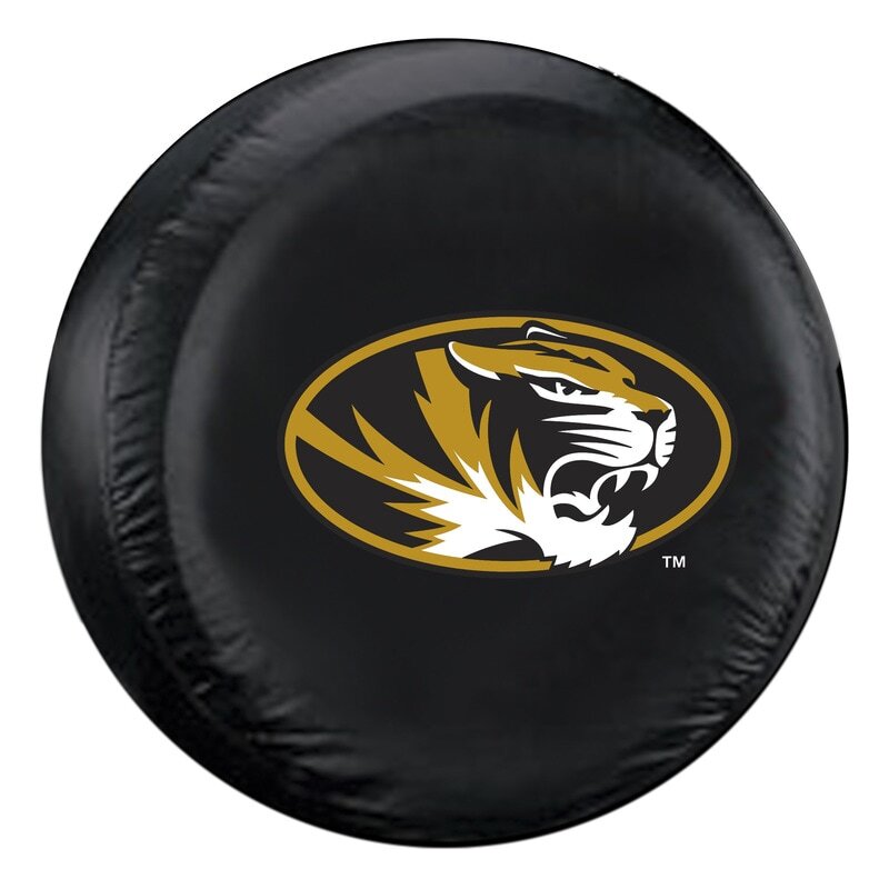 Missouri Tigers Tire Cover Standard Size Black CO Missouri Tigers Tire Cover Standard Size Black CO