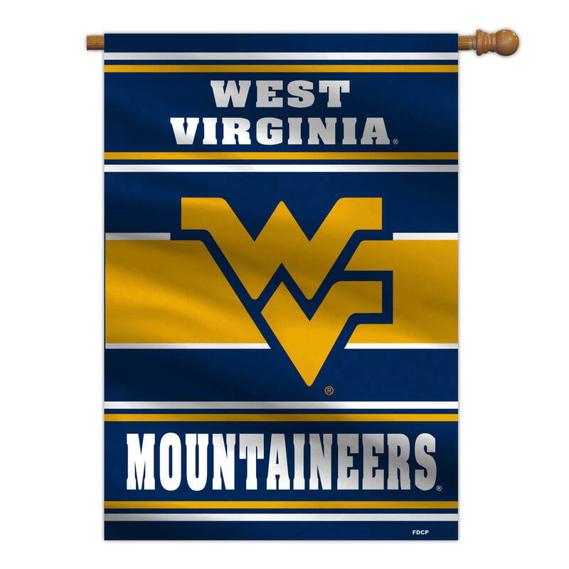 West Virginia Mountaineers Banner 28×40 House Flag Style 2 Sided CO West Virginia Mountaineers Banner 28×40 House Flag Style 2 Sided CO
