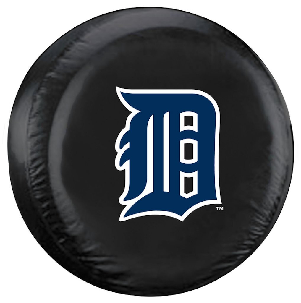 Detroit Tigers Tire Cover Standard Size Black CO Detroit Tigers Tire Cover Standard Size Black CO