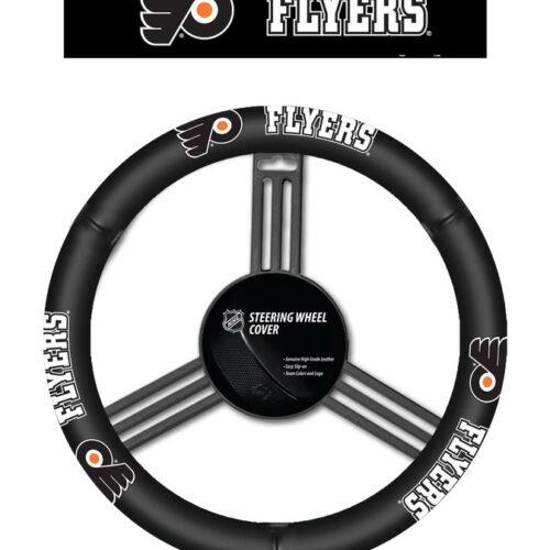 Philadelphia Flyers Steering Wheel Cover Leather CO
