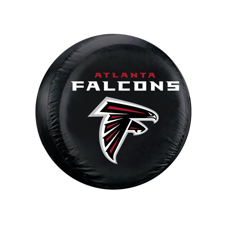 Atlanta Falcons Tire Cover Standard Size Black CO Atlanta Falcons Tire Cover Standard Size Black CO