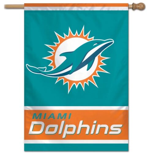 Miami Dolphins Banner 28×40 Vertical