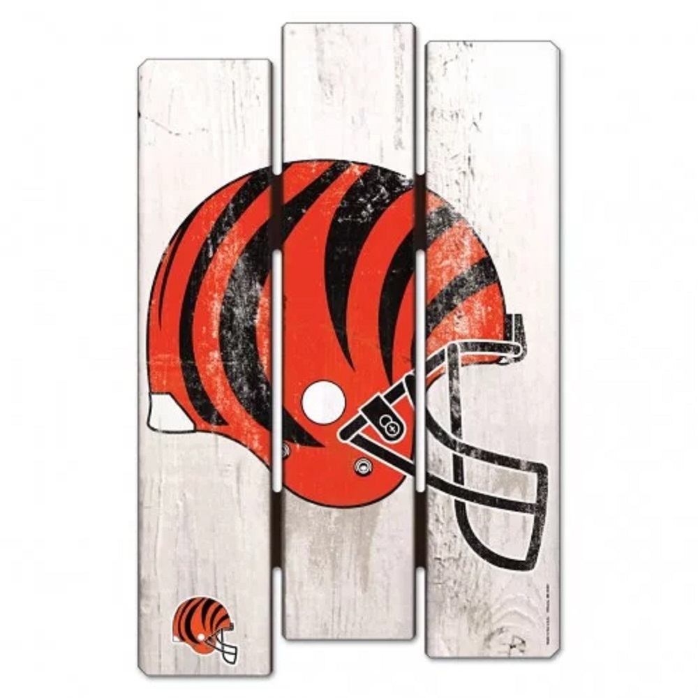 Cincinnati Bengals Sign 11×17 Wood Fence Style Cincinnati Bengals Sign 11×17 Wood Fence Style