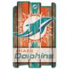 Miami Dolphins Sign 11×17 Wood Fence Style