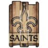 New Orleans Saints Sign 11×17 Wood Fence Style