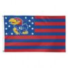 Kansas Jayhawks Flag 3×5 Deluxe Style Stars and Stripes Design – Special Order