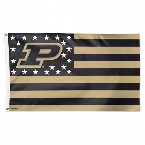 Purdue Boilermakers Flag 3×5 Deluxe Style Stars and Stripes Design