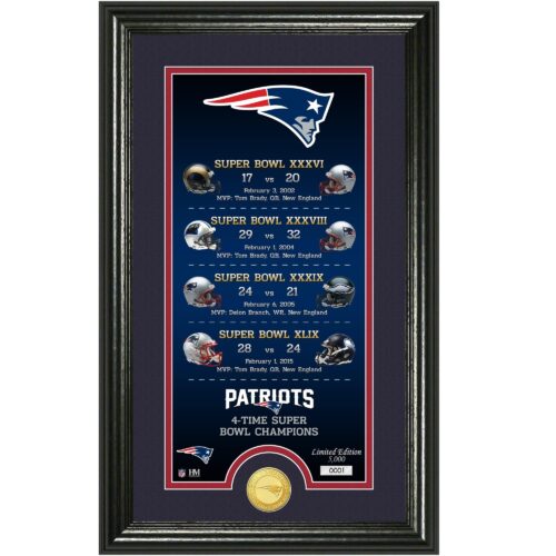New England Patriots Legacy Bronze Coin Photo Mint
