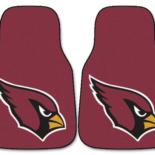 Arizona Cardinals Car Mats Printed Carpet 2 Piece Set