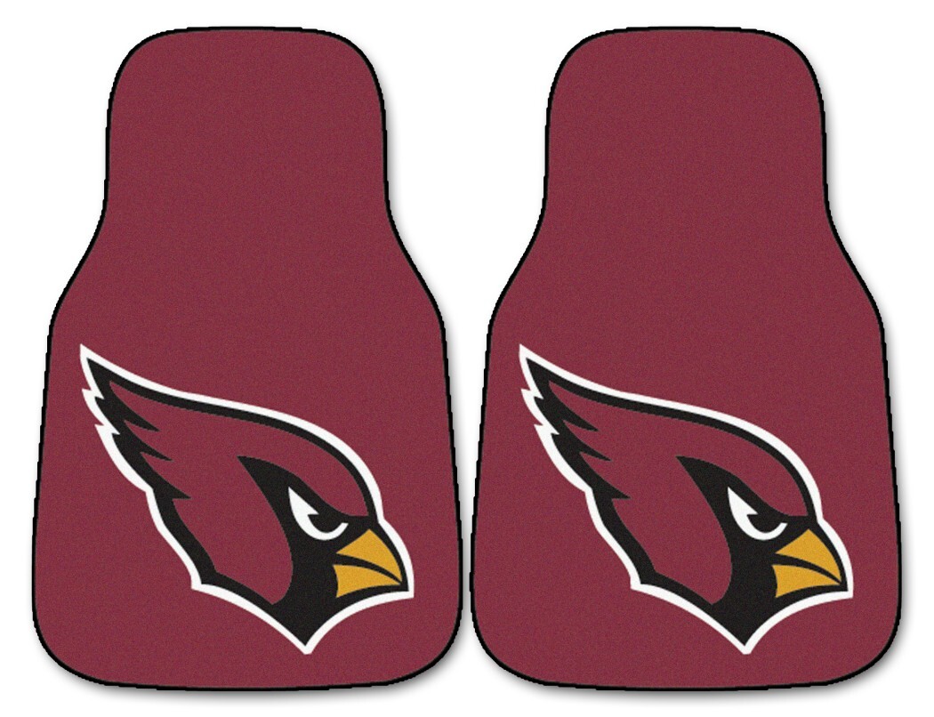 Arizona Cardinals Car Mats Printed Carpet 2 Piece Set Arizona Cardinals Car Mats Printed Carpet 2 Piece Set