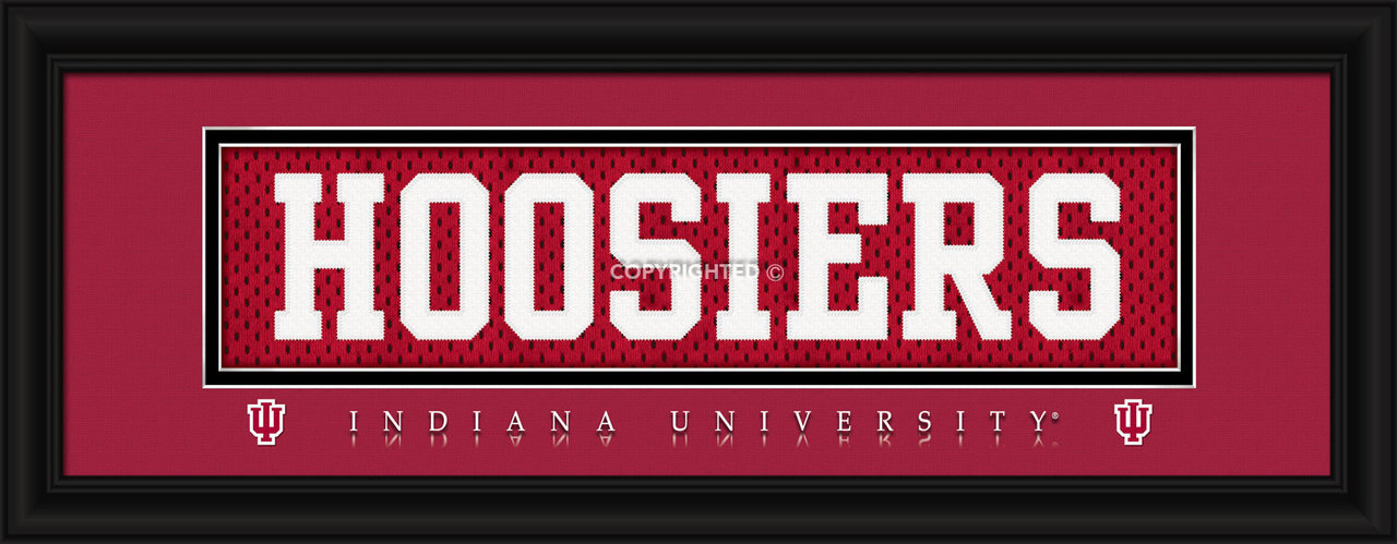 Indiana Hoosiers Stitched Uniform Slogan Print – Hoosiers