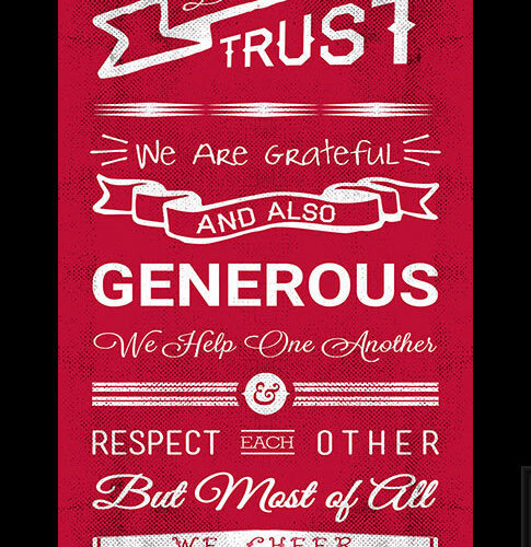 Chicago Bulls Print 8×24 Family Cheer Style