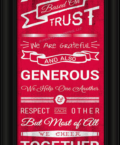 Los Angeles Clippers Family Cheer Print 8″x24″