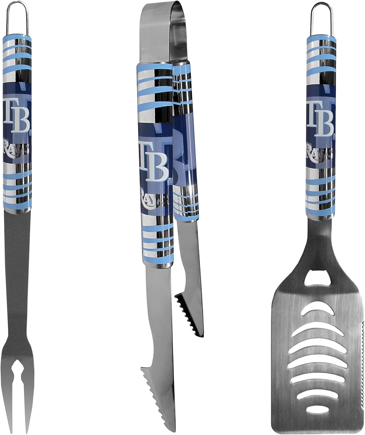 Tampa Bay Rays Utensil Set Grilling BBQ Stainless Steel 3 Piece CO Tampa Bay Rays Utensil Set Grilling BBQ Stainless Steel 3 Piece CO