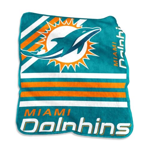 Miami Dolphins Blanket 50×60 Raschel Throw