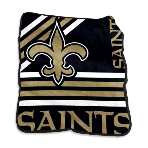 New Orleans Saints Blanket 50×60 Raschel Throw