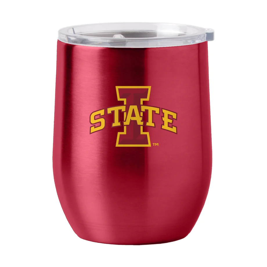 Iowa State Cyclones Travel Tumbler 16oz Stainless Steel Curved Iowa State Cyclones Travel Tumbler 16oz Stainless Steel Curved
