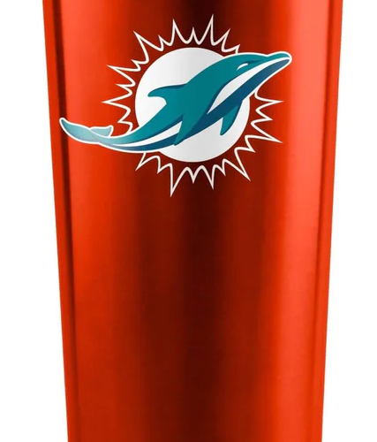 Miami Dolphins Travel Tumbler 20oz Stainless Steel