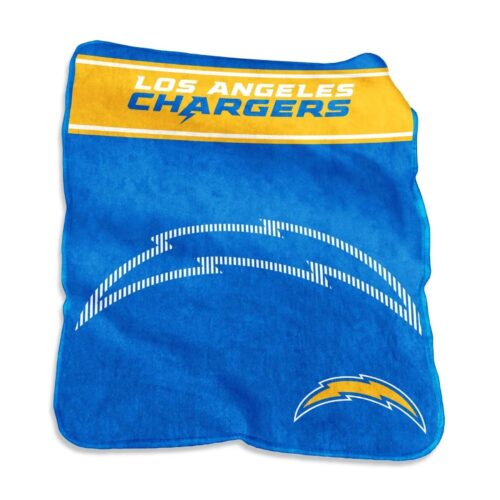 Los Angeles Chargers Blanket 60×80 Raschel Throw