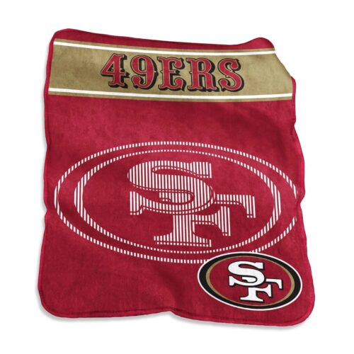 San Francisco 49ers Blanket 60×80 Raschel Throw