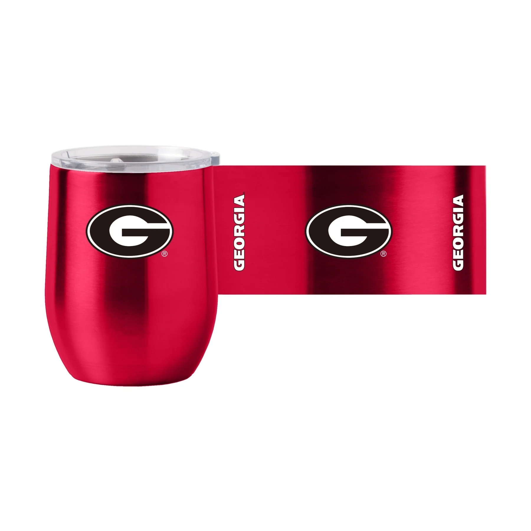 Georgia Bulldogs Travel Tumbler 16oz Stainless Steel Curved Georgia Bulldogs Travel Tumbler 16oz Stainless Steel Curved