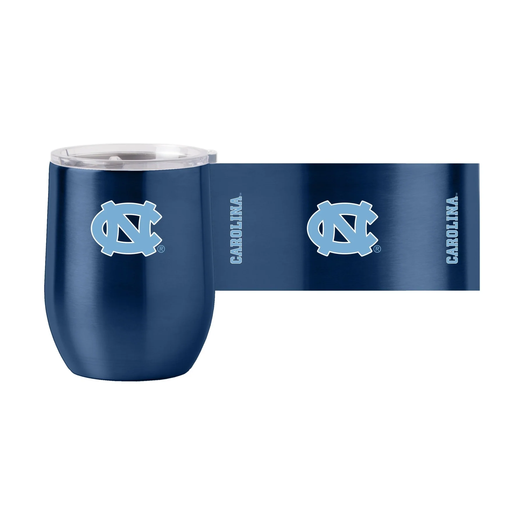 North Carolina Tar Heels Travel Tumbler 16oz Stainless Steel Curved North Carolina Tar Heels Travel Tumbler 16oz Stainless Steel Curved