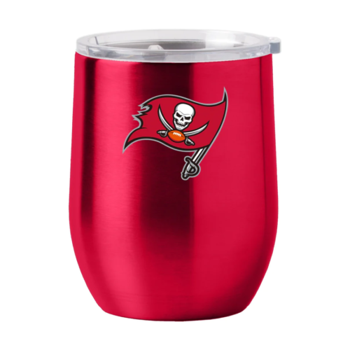 Tampa Bay Buccaneers Travel Tumbler 16oz Stainless Steel Curved