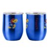 Kansas Jayhawks Travel Tumbler 16oz Stainless Steel Curved