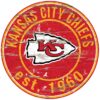 Kansas City Chiefs Wood Sign – 24″ Round – Special Order