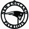 New England Patriots Sign Door Hanger 16 Inch