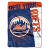 New York Mets Blanket 60×80 Raschel Strike Design