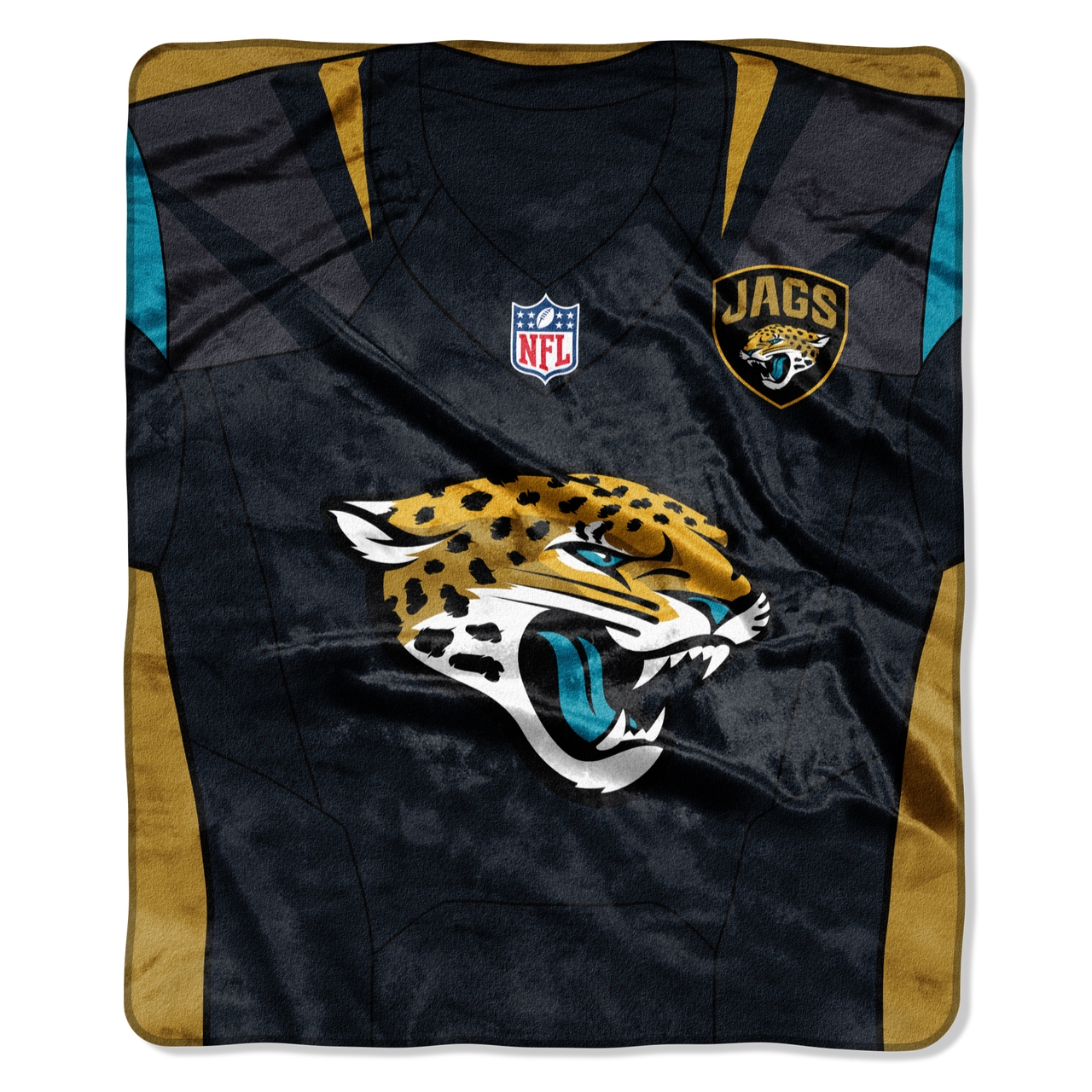 Jacksonville Jaguars Blanket 50×60 Raschel Jersey Design Jacksonville Jaguars Blanket 50×60 Raschel Jersey Design