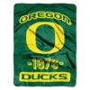 Oregon Ducks Blanket 46×60 Micro Raschel Varsity Design Rolled