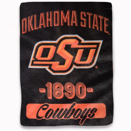 Oklahoma State Cowboys Blanket 46×60 Micro Raschel Varsity Design Rolled