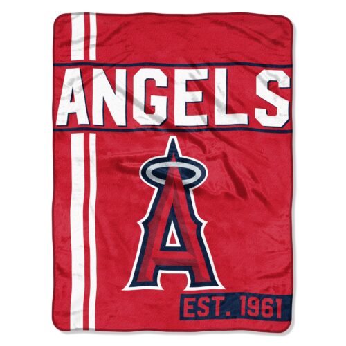 Los Angeles Angels Blanket 46×60 Micro Raschel Walk Off Design Rolled