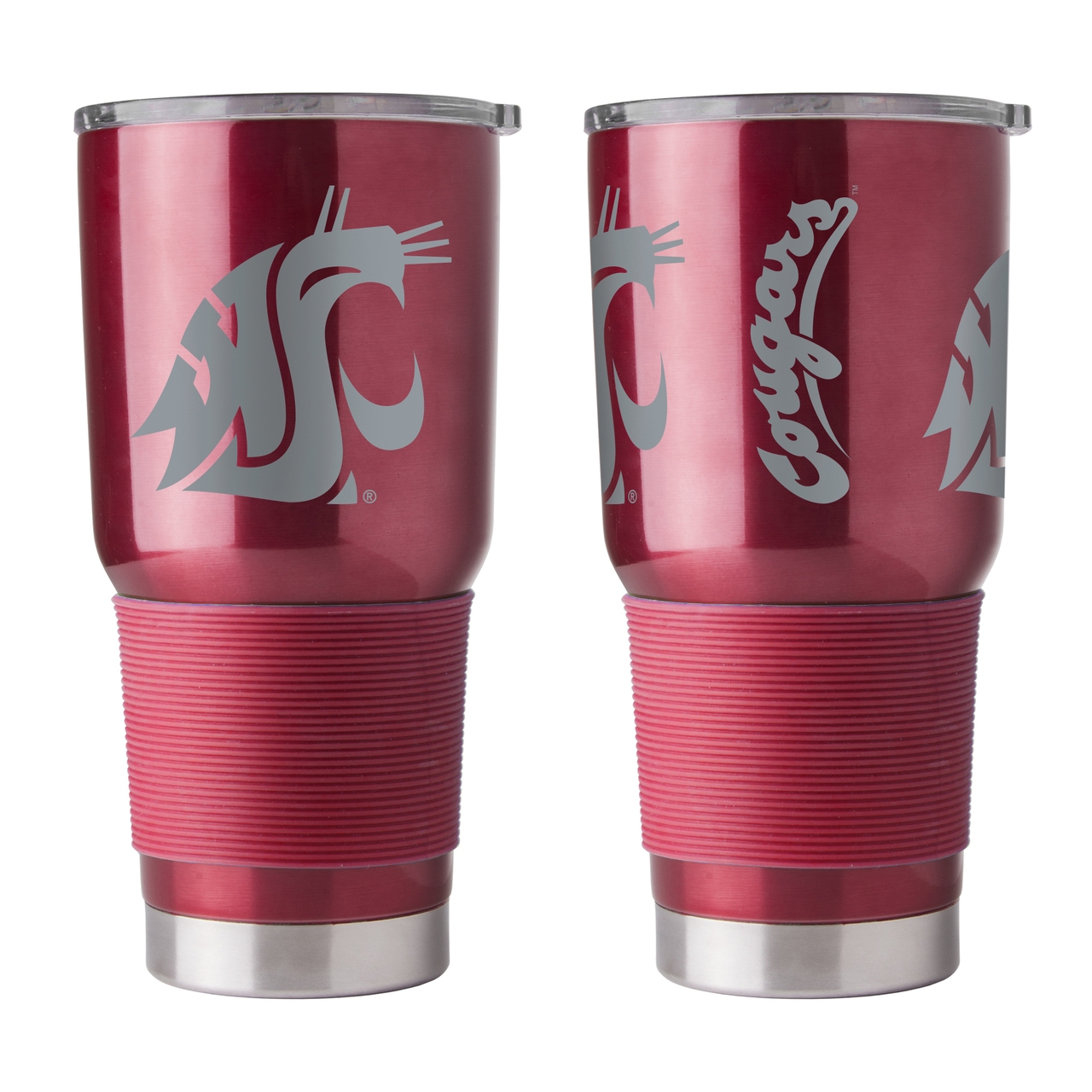 Washington State Cougars Travel Tumbler 30oz Ultra Red CO Washington State Cougars Travel Tumbler 30oz Ultra Red CO