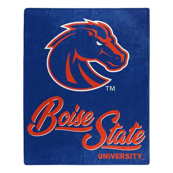 Boise State Broncos Blanket 50×60 Raschel Signature Design Boise State Broncos Blanket 50×60 Raschel Signature Design